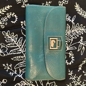Dooney & Bourke Turquoise Continental Wallet